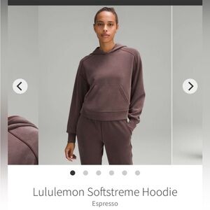 Lululemon Espresso Softstreme  Hoodie Sz 10